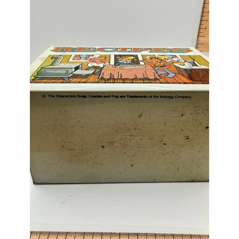 Kelloggs And‎ Quaker Recipe Box Vintage - Snap Crackle Pop